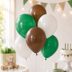 Brown, Green & White 12